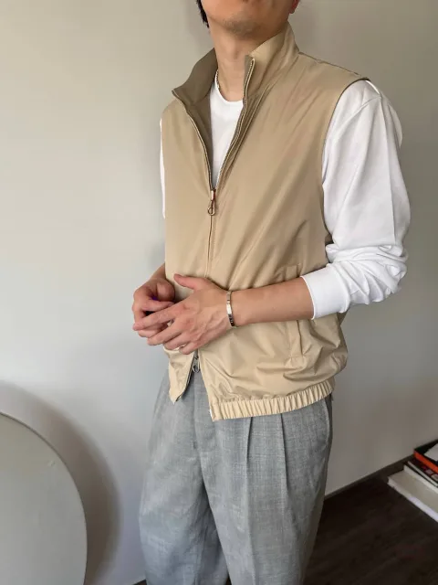 Loro Piana Reversible Zip-Up Vest FAP9759 (2 Color)