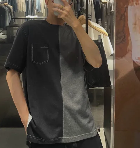 톰브라운 와플 쇼츠 슬리브 반팔 티셔츠