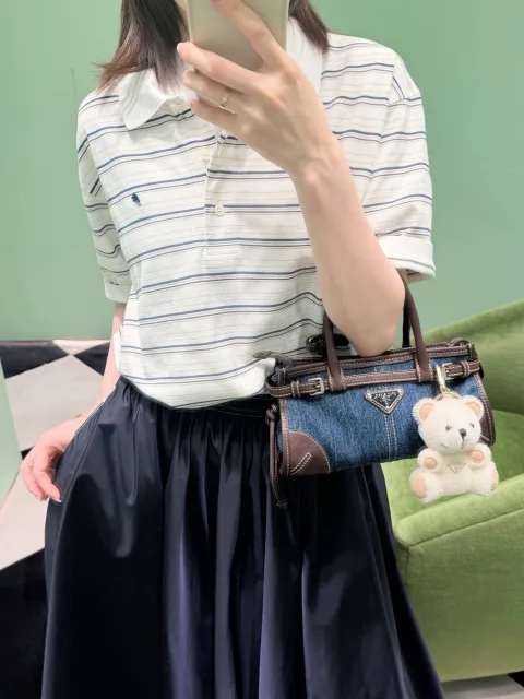 프라다 스트라이프 피케 폴로 반팔 티셔츠 39666R_19SJ_F0BJO_S_OOO