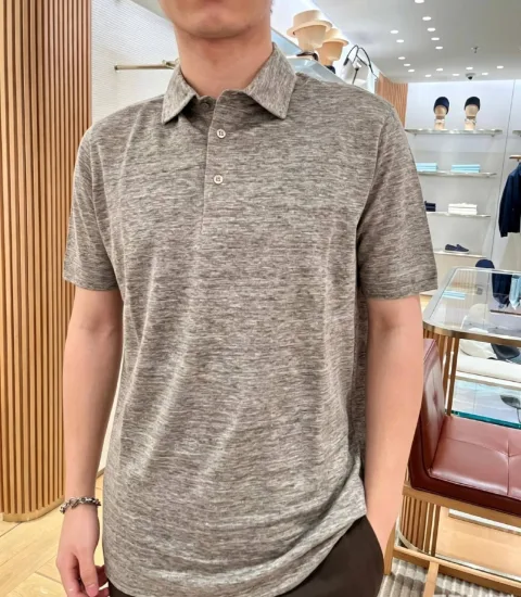 로로 피아나 리넨 폴로 반팔 티셔츠 FAI1314