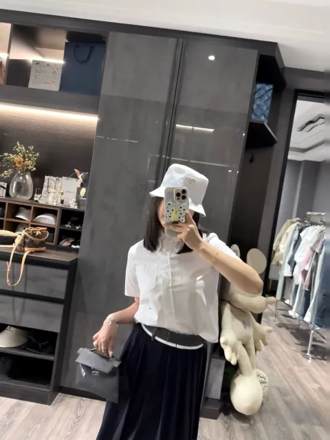 프라다 포플린 셔츠 P477IR_1XV2_F0009_S_OOO
