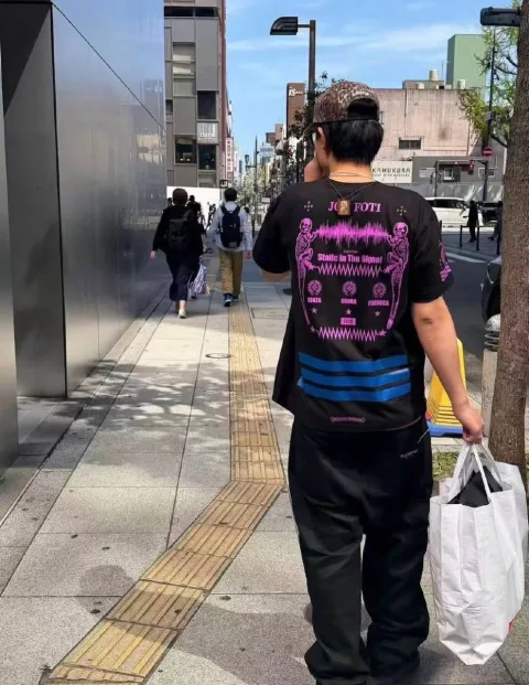 크롬하츠 프린트 숏 슬리브 반팔 티셔츠
