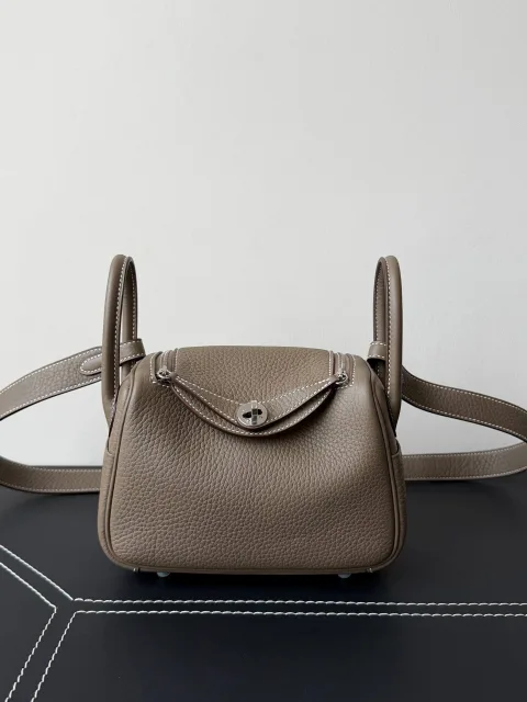 Hermes 에르메스 린디 II 미니 백 클레망스 & 골드 하드웨어 에뚜쁘 H085956CC18