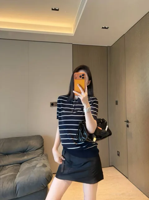 프라다 스트라이프 코튼 반팔 폴로 티셔츠 UMF327_194E_F022X_S_OOO